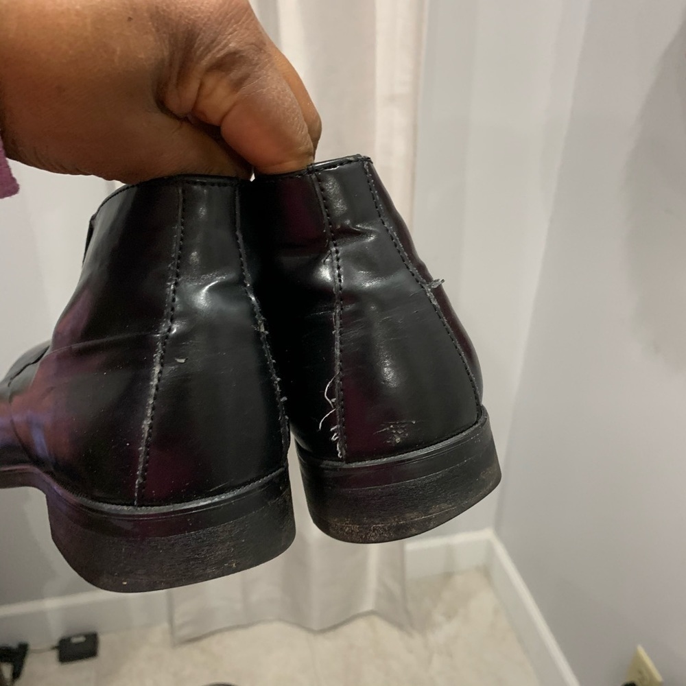 Calvin Klein Ellias black leather shoes size 10M - Picture 6 of 8